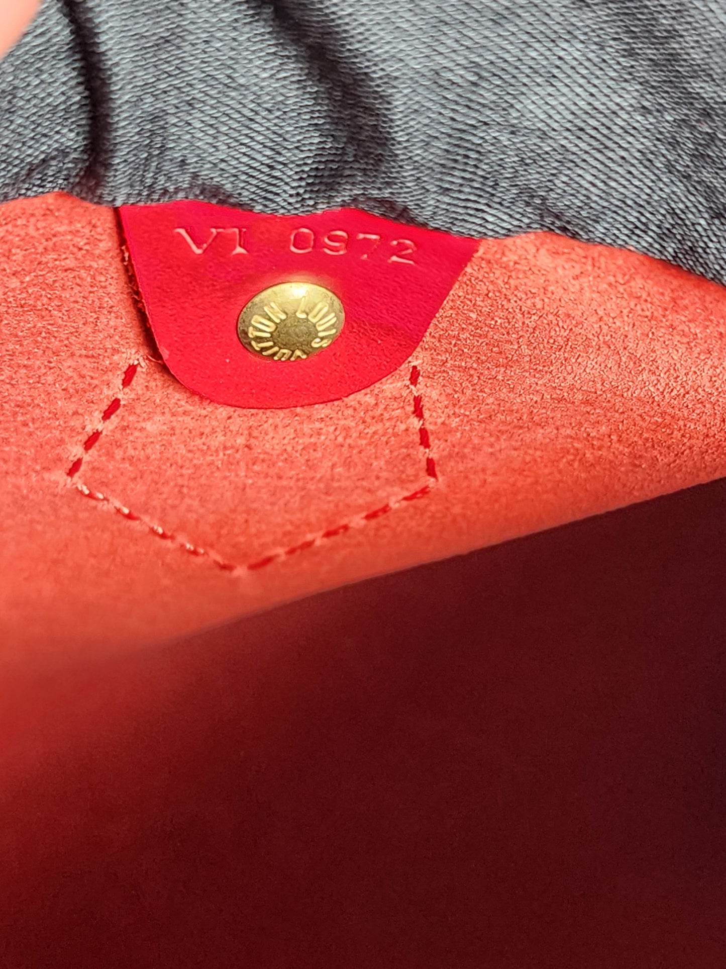 Louis Vuitton Speedy 25 Red Epi Leather