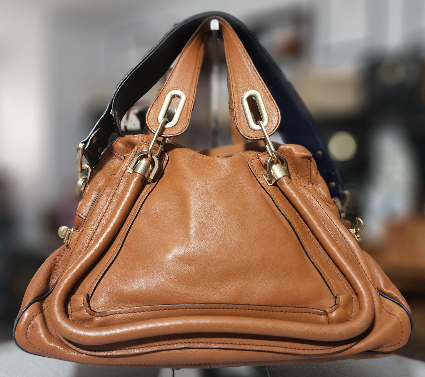 Chloe Paraty Shoulder Bag Military Top