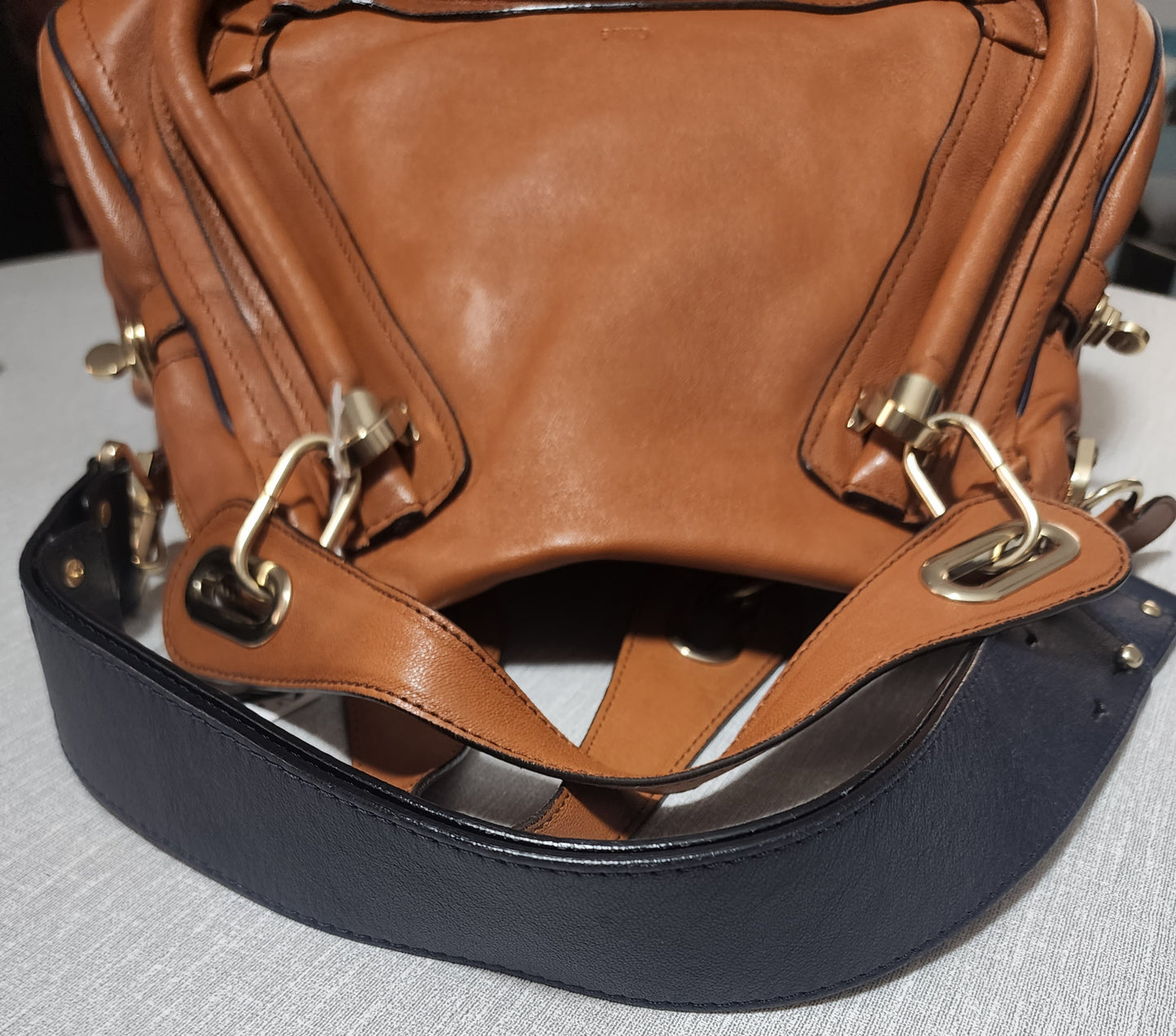 Chloe Paraty Shoulder Bag Military Top