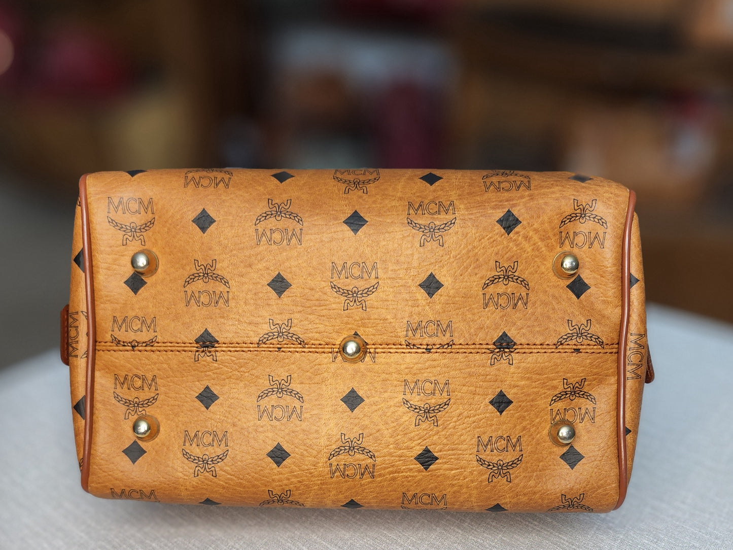 MCM Boston Bag Cognac