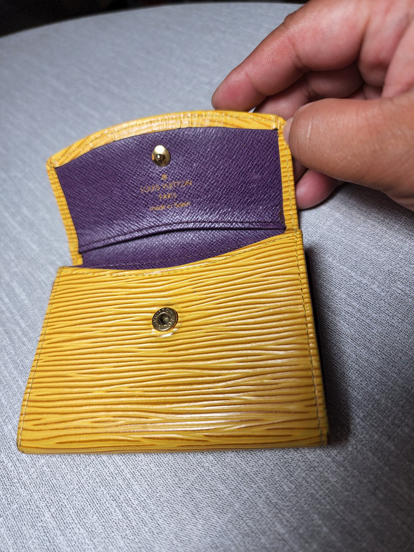 Louis Vuitton Yellow Epi Wallet