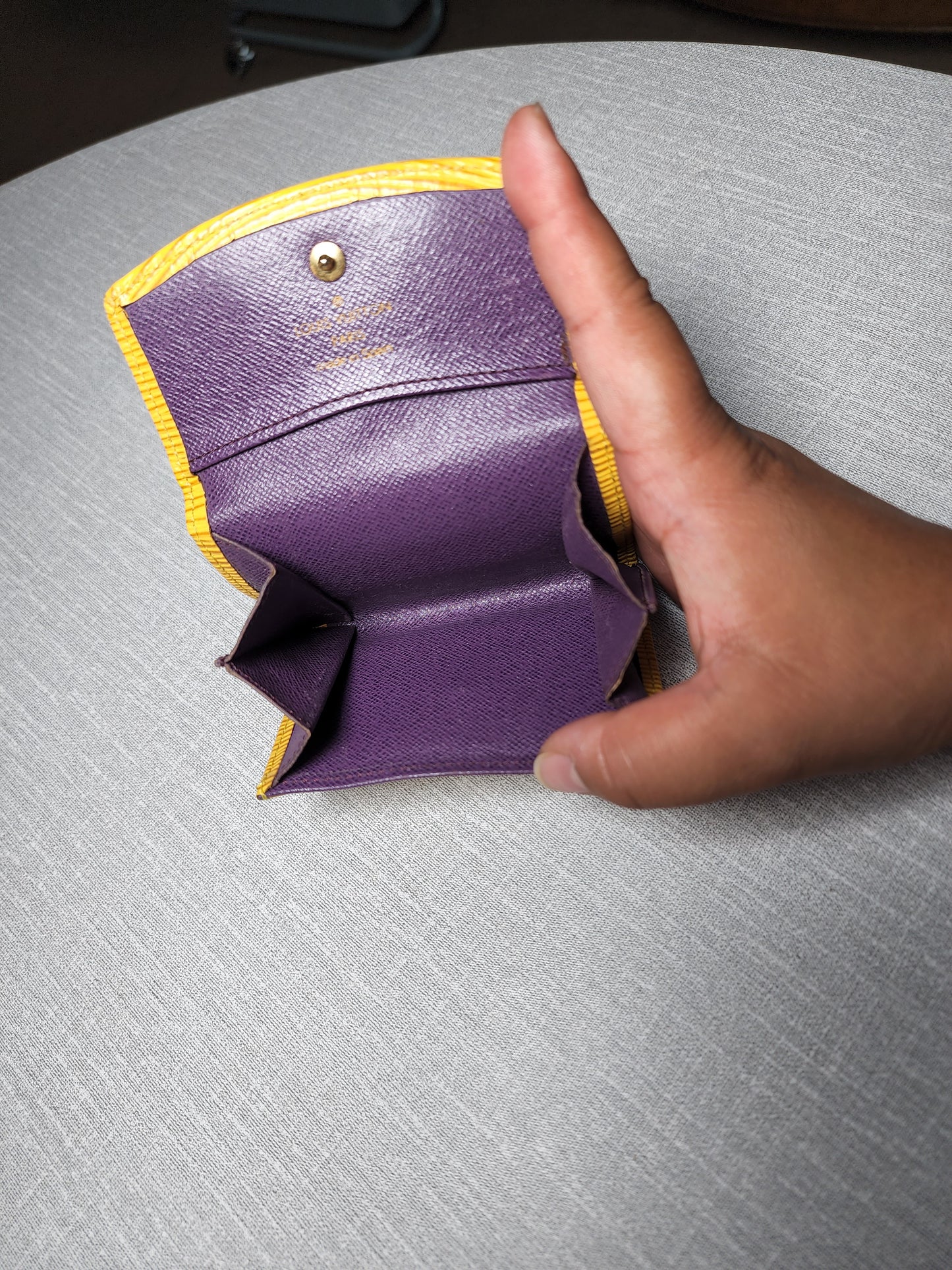 Louis Vuitton Yellow Epi Wallet