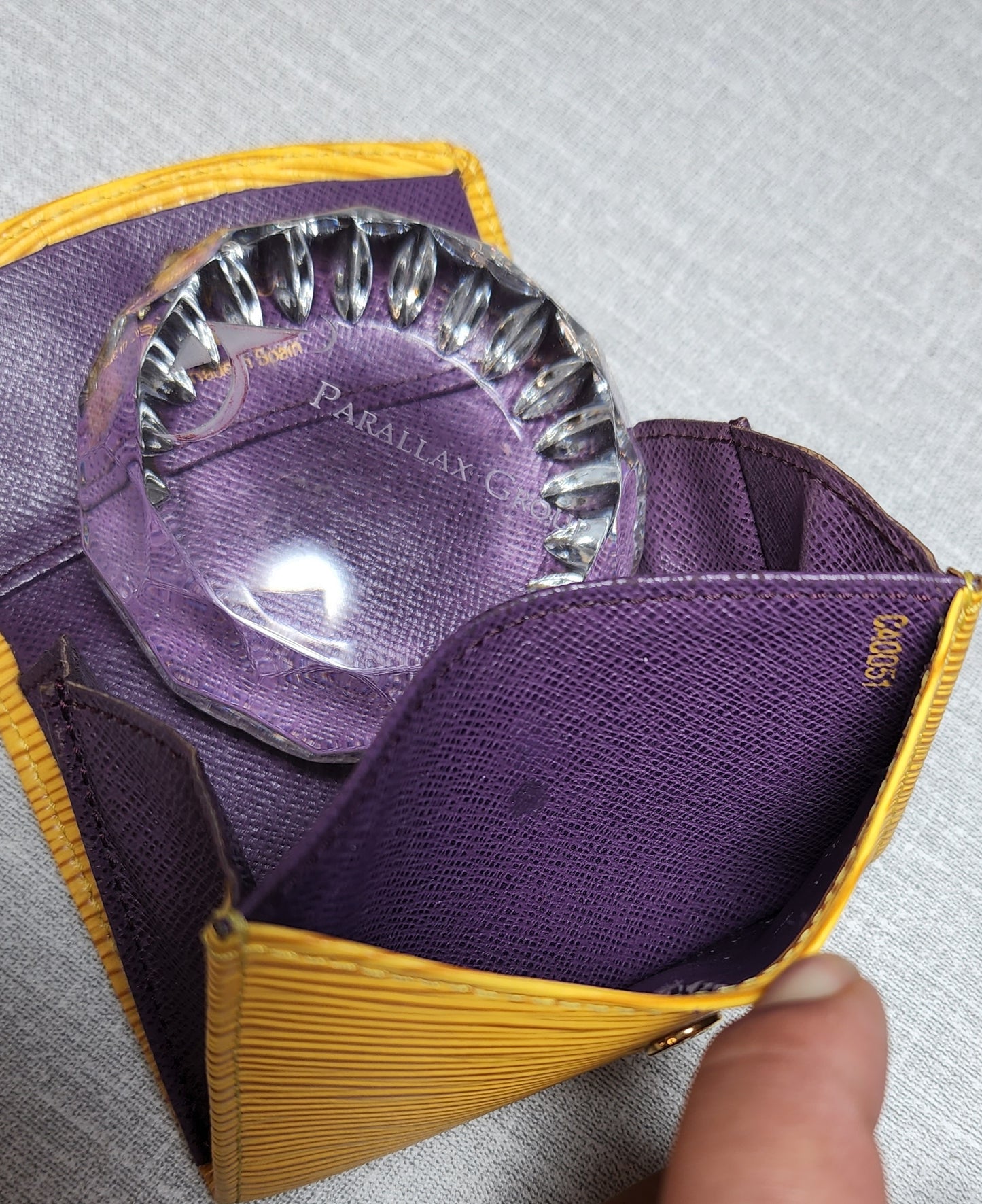 Louis Vuitton Yellow Epi Wallet