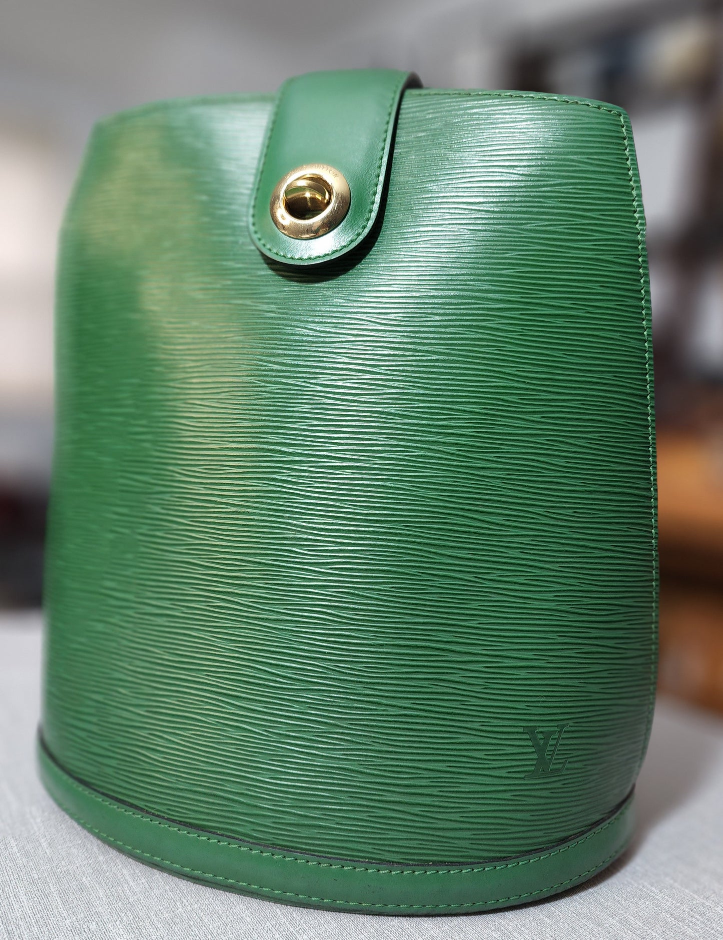 Louis Vuitton Cluny Epi Borneo Green