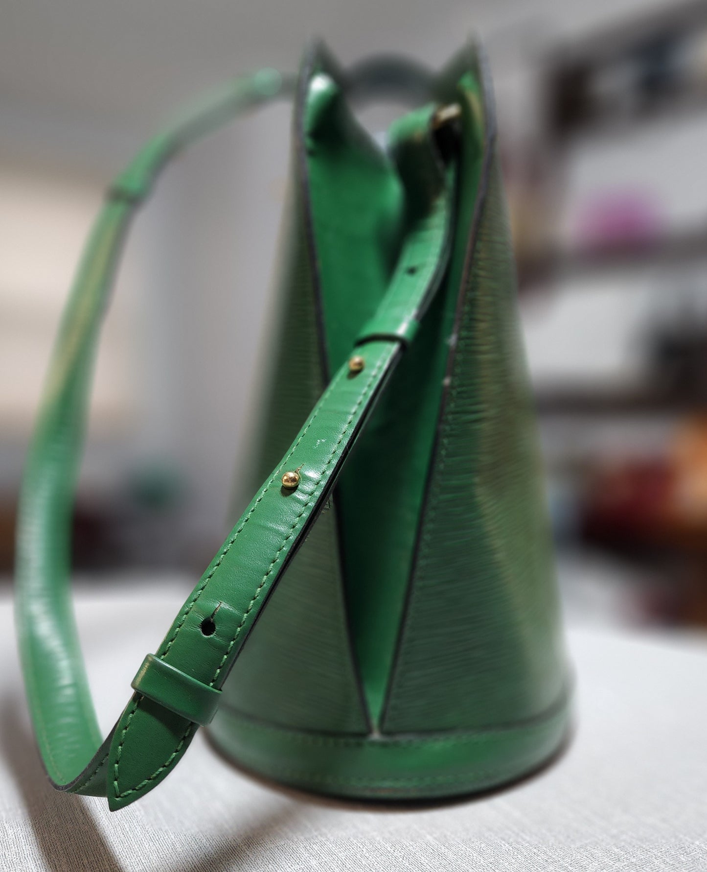 Louis Vuitton Cluny Epi Borneo Green