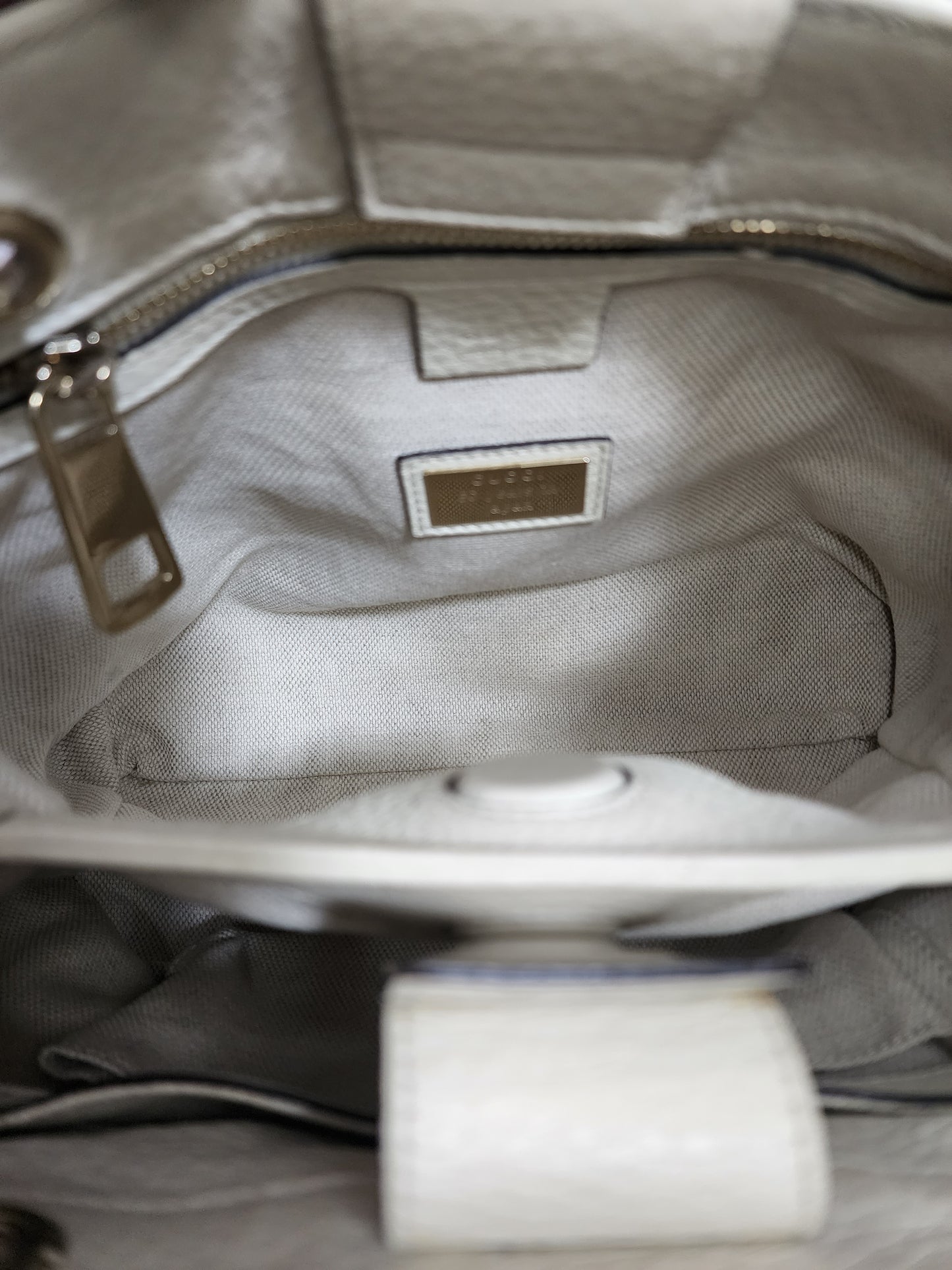 Gucci Floral Print Bamboo Handle Canvas Handbag
