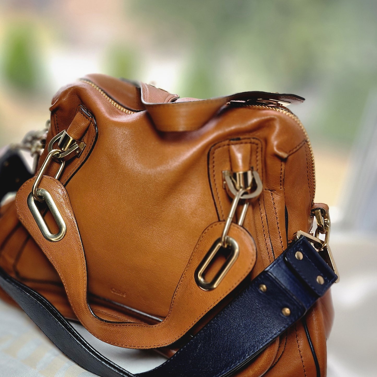 Chloe Paraty Shoulder Bag Military Top