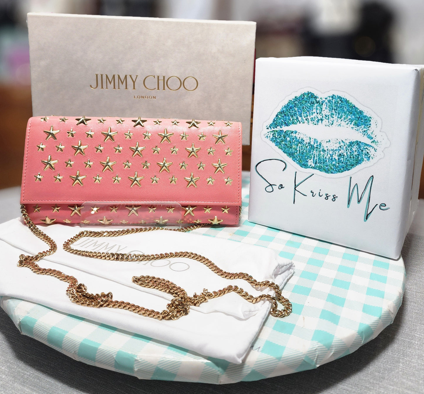 Jimmy Choo Nikita Wallet on Chain