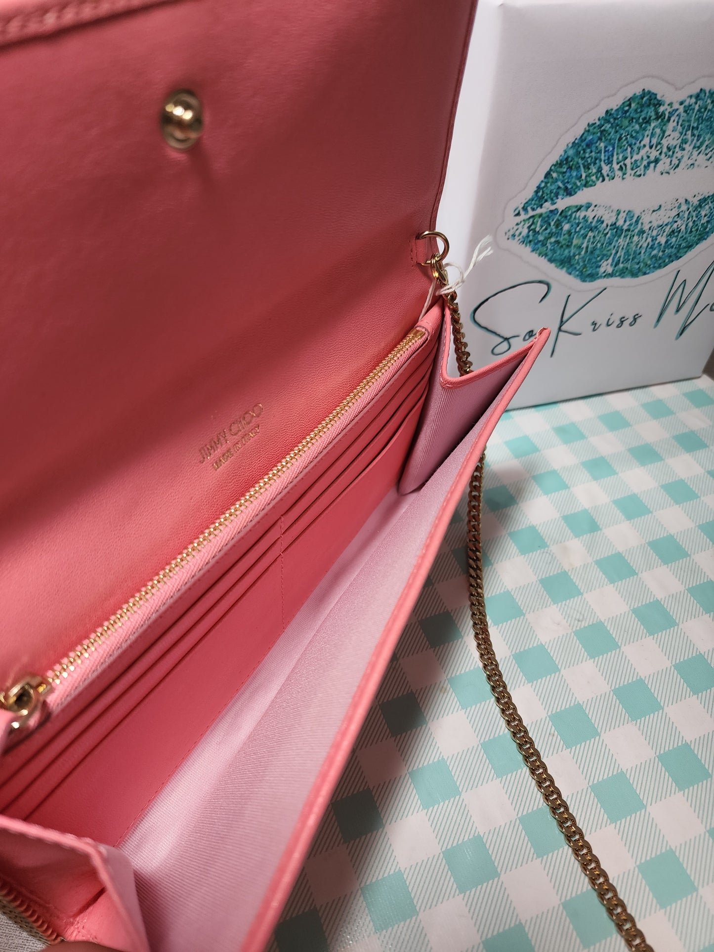 Jimmy Choo Nikita Wallet on Chain