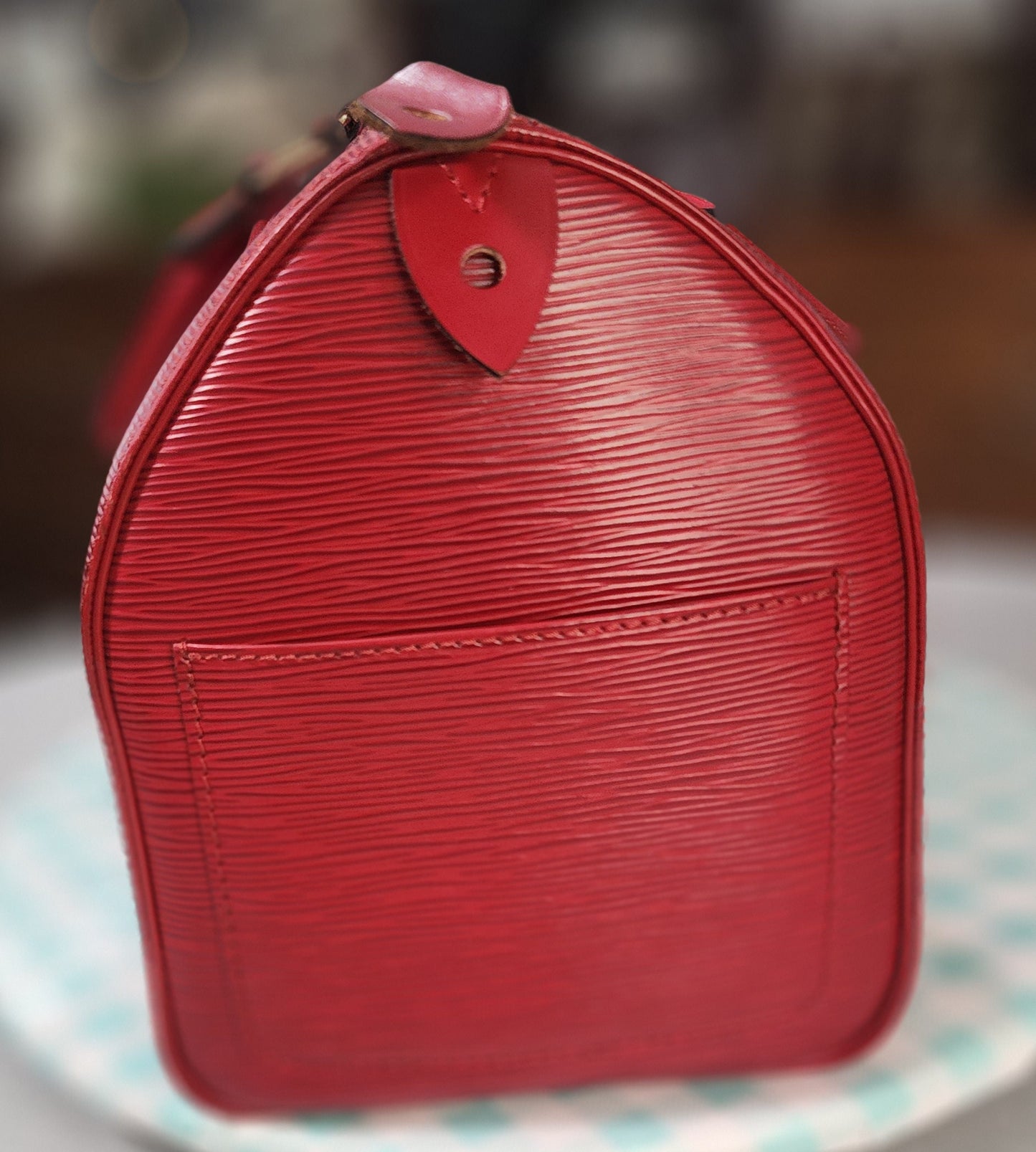 Louis Vuitton Speedy 35 Red Epi