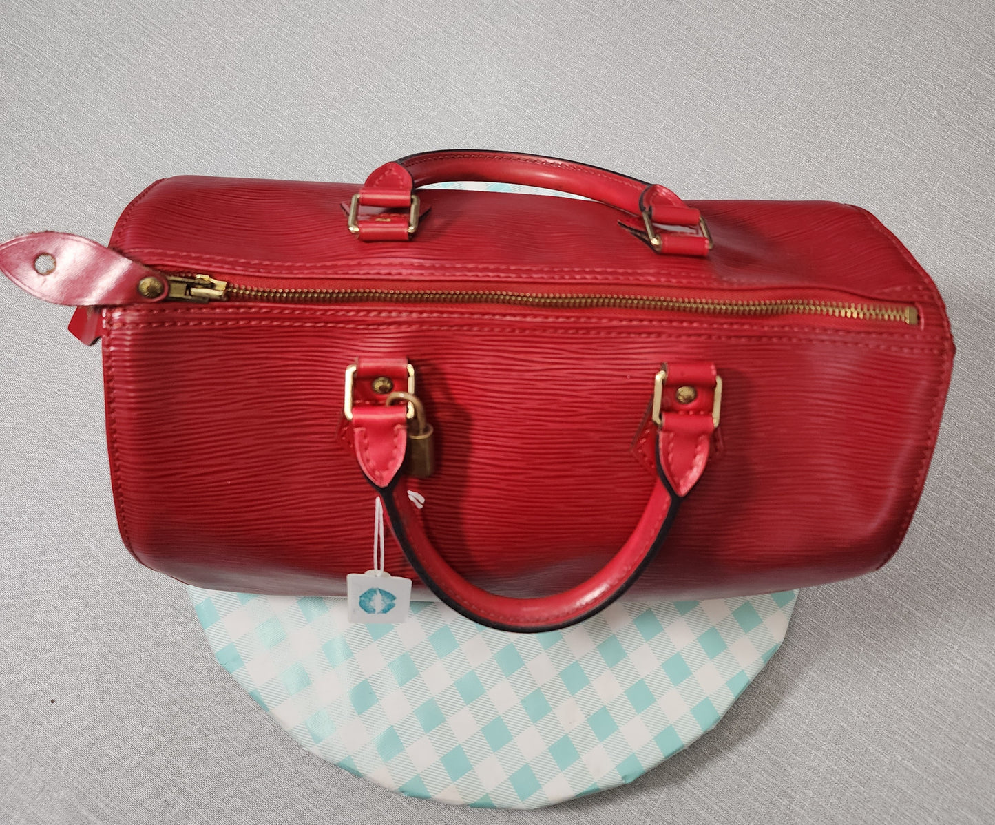 Louis Vuitton Speedy 35 Red Epi