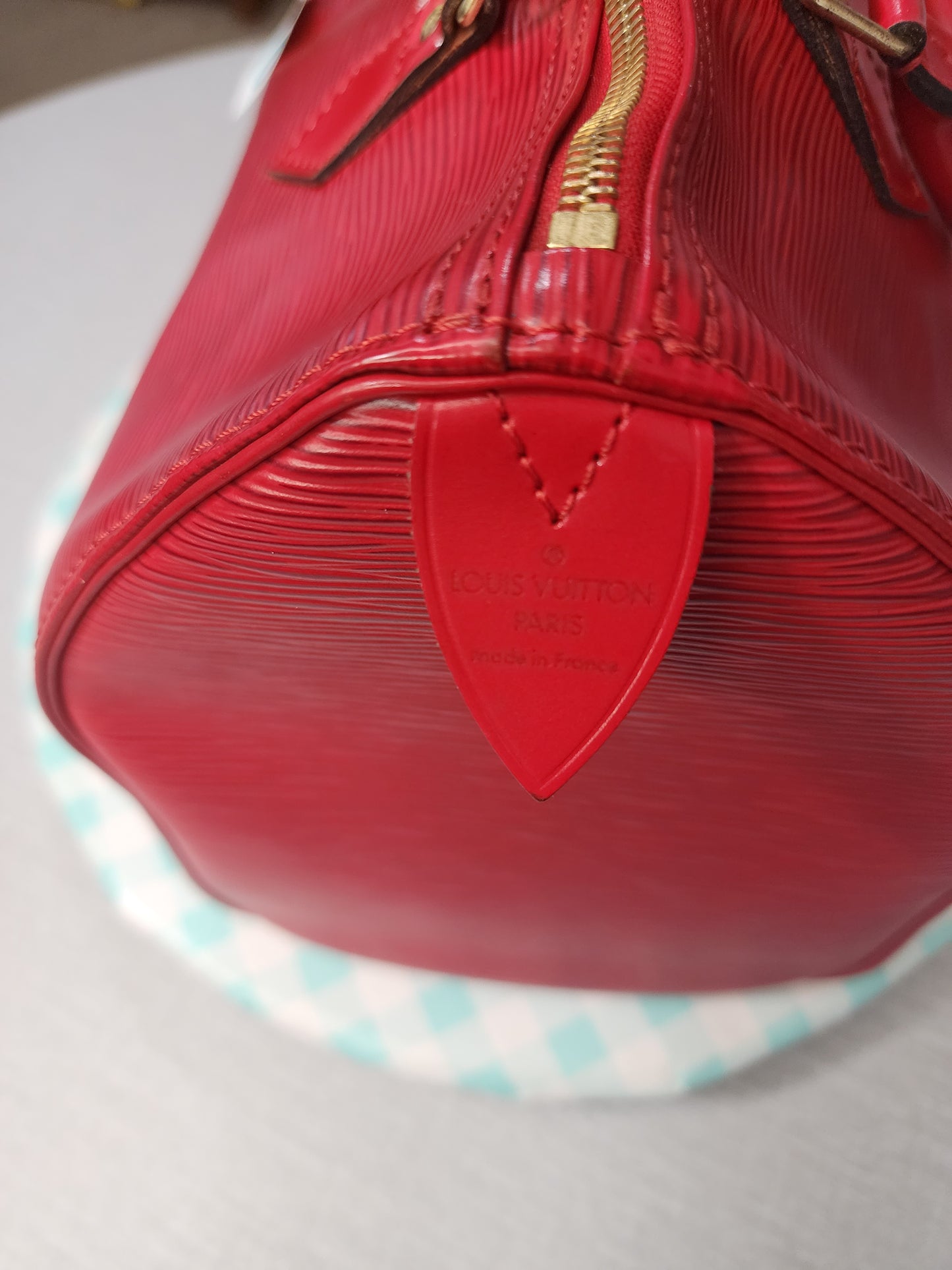 Louis Vuitton Speedy 35 Red Epi