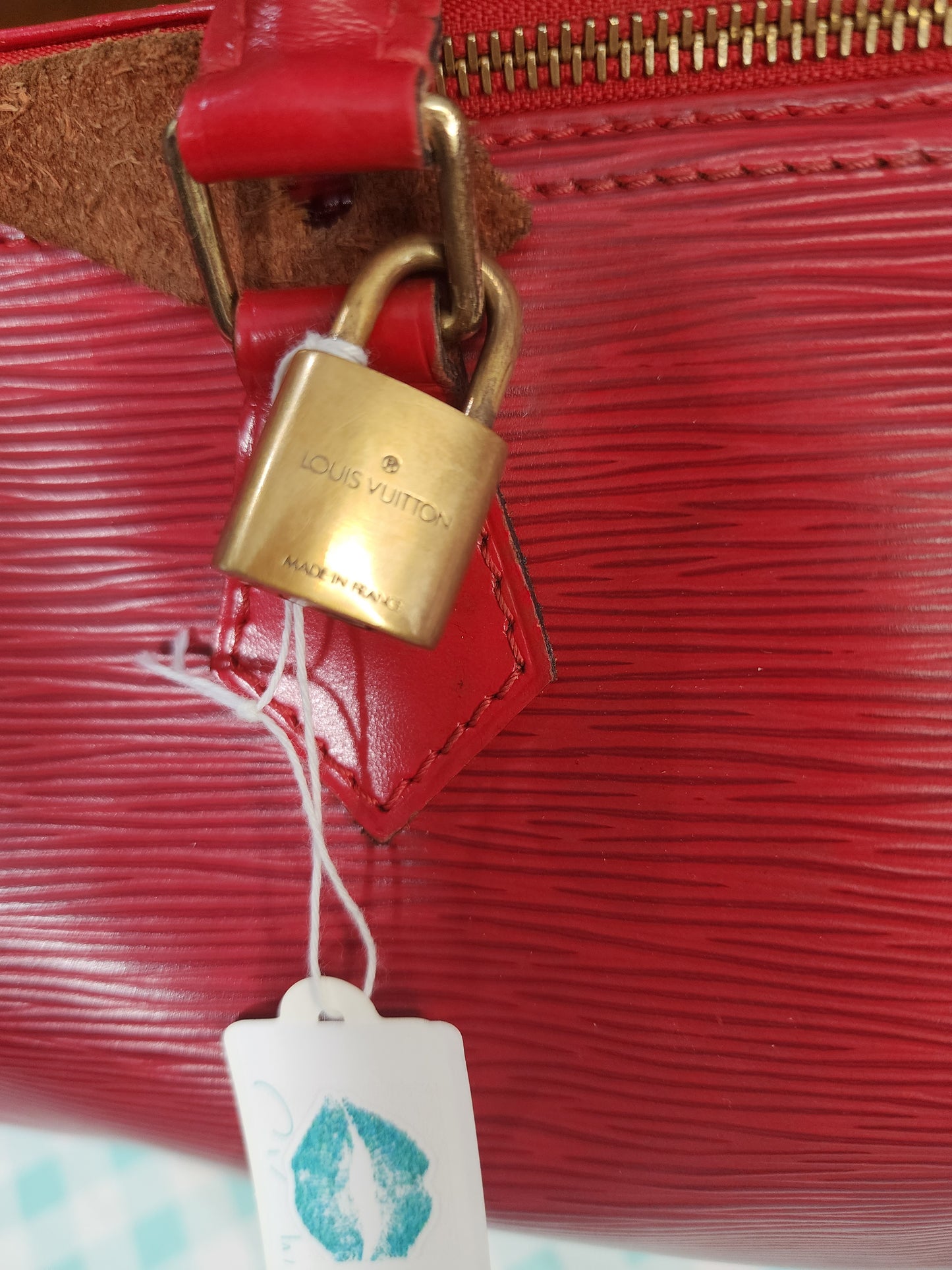 Louis Vuitton Speedy 35 Red Epi