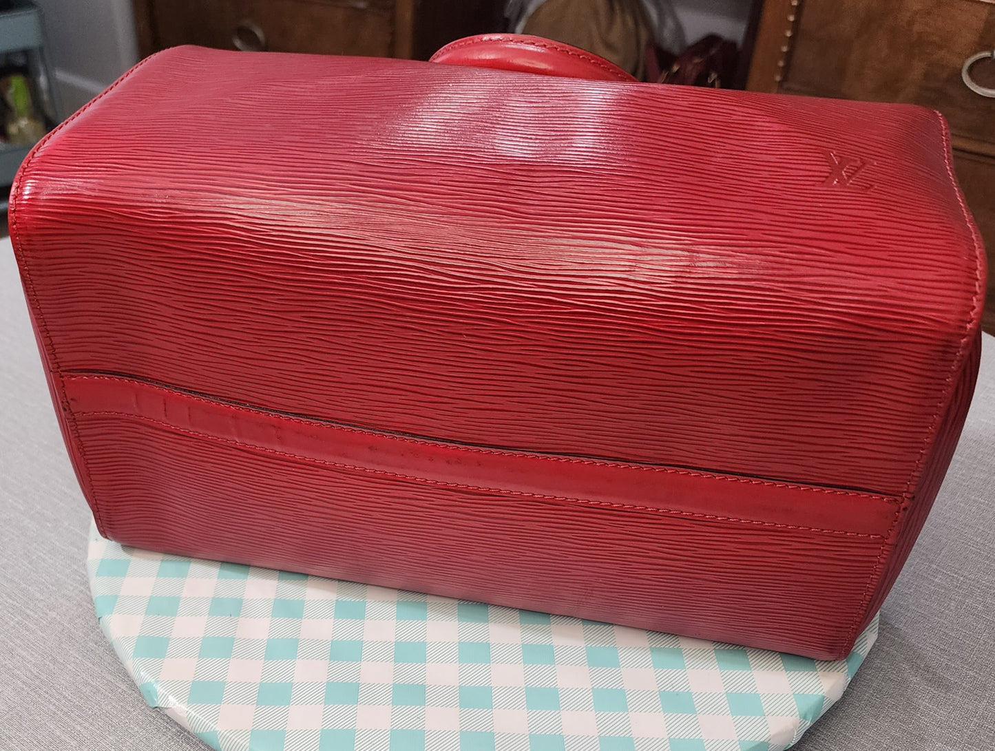 Louis Vuitton Speedy 35 Red Epi