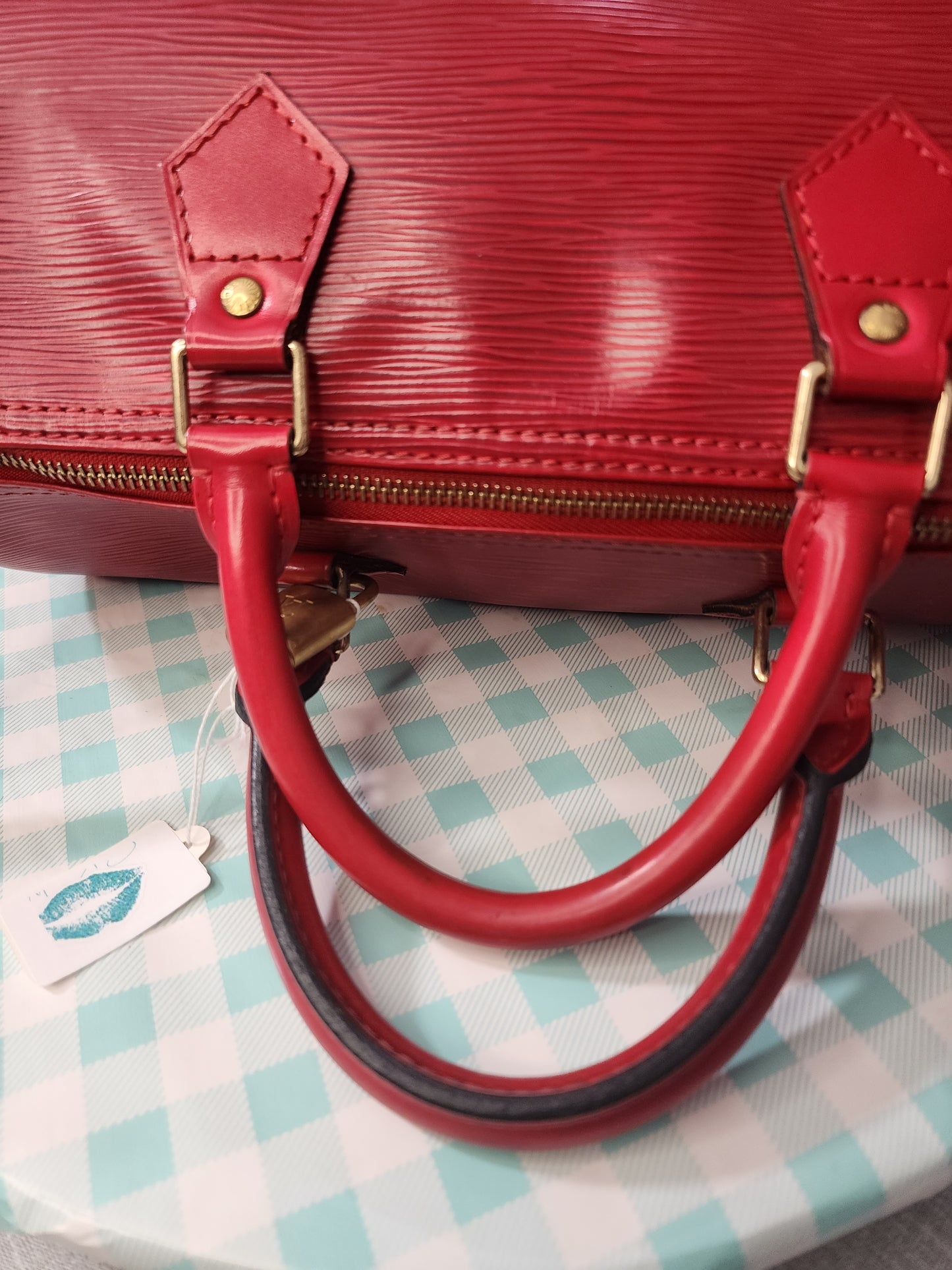 Louis Vuitton Speedy 35 Red Epi