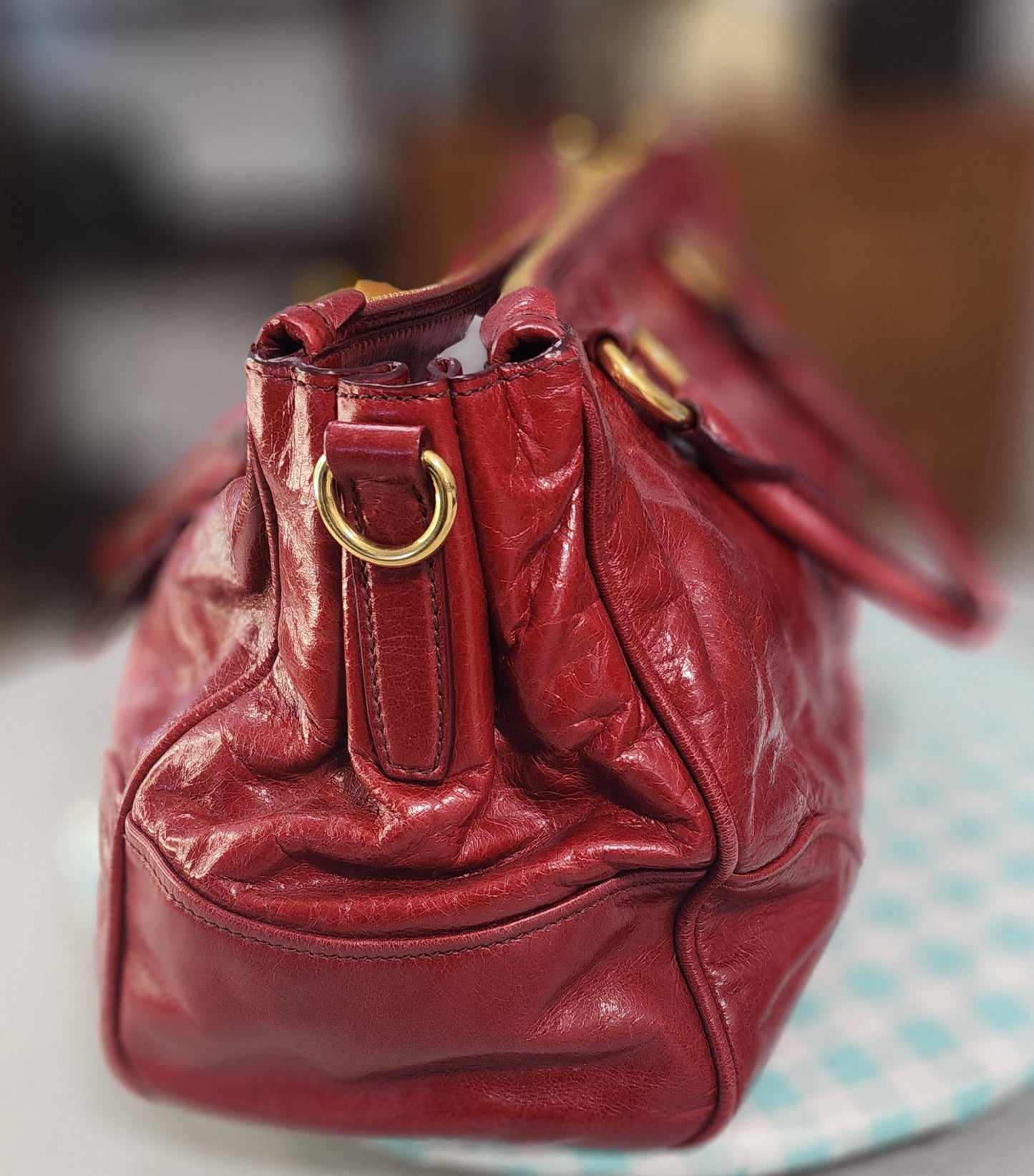 MIU MIU 3 Compartment Multiway Soft LeatherBag