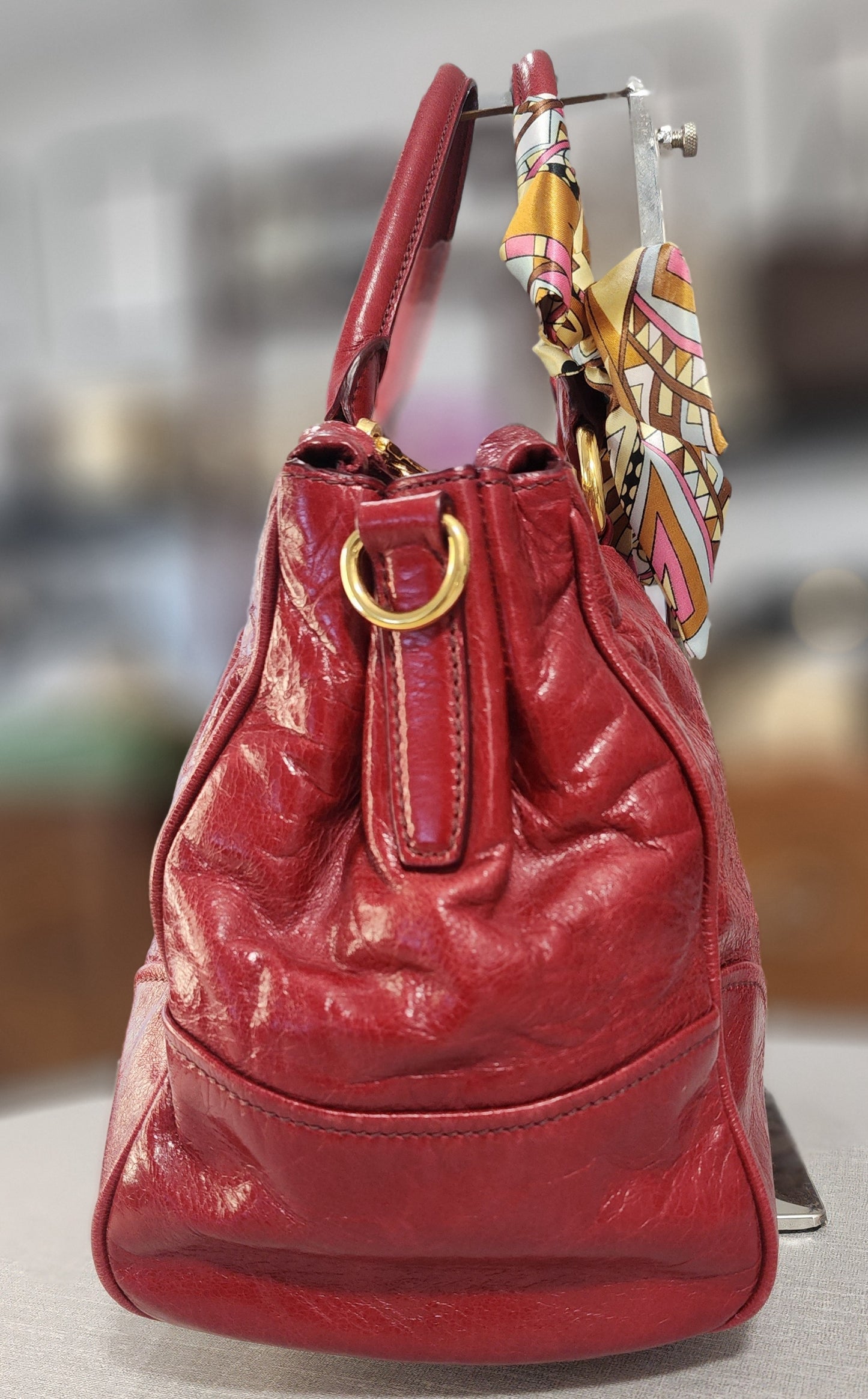 MIU MIU 3 Compartment Multiway Soft LeatherBag