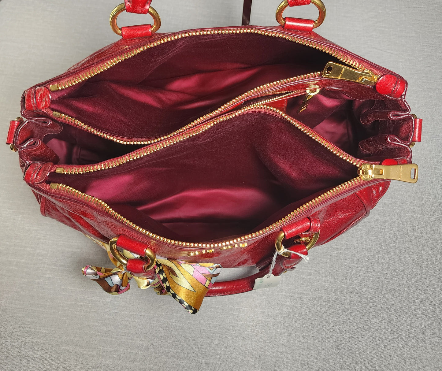 MIU MIU 3 Compartment Multiway Soft LeatherBag