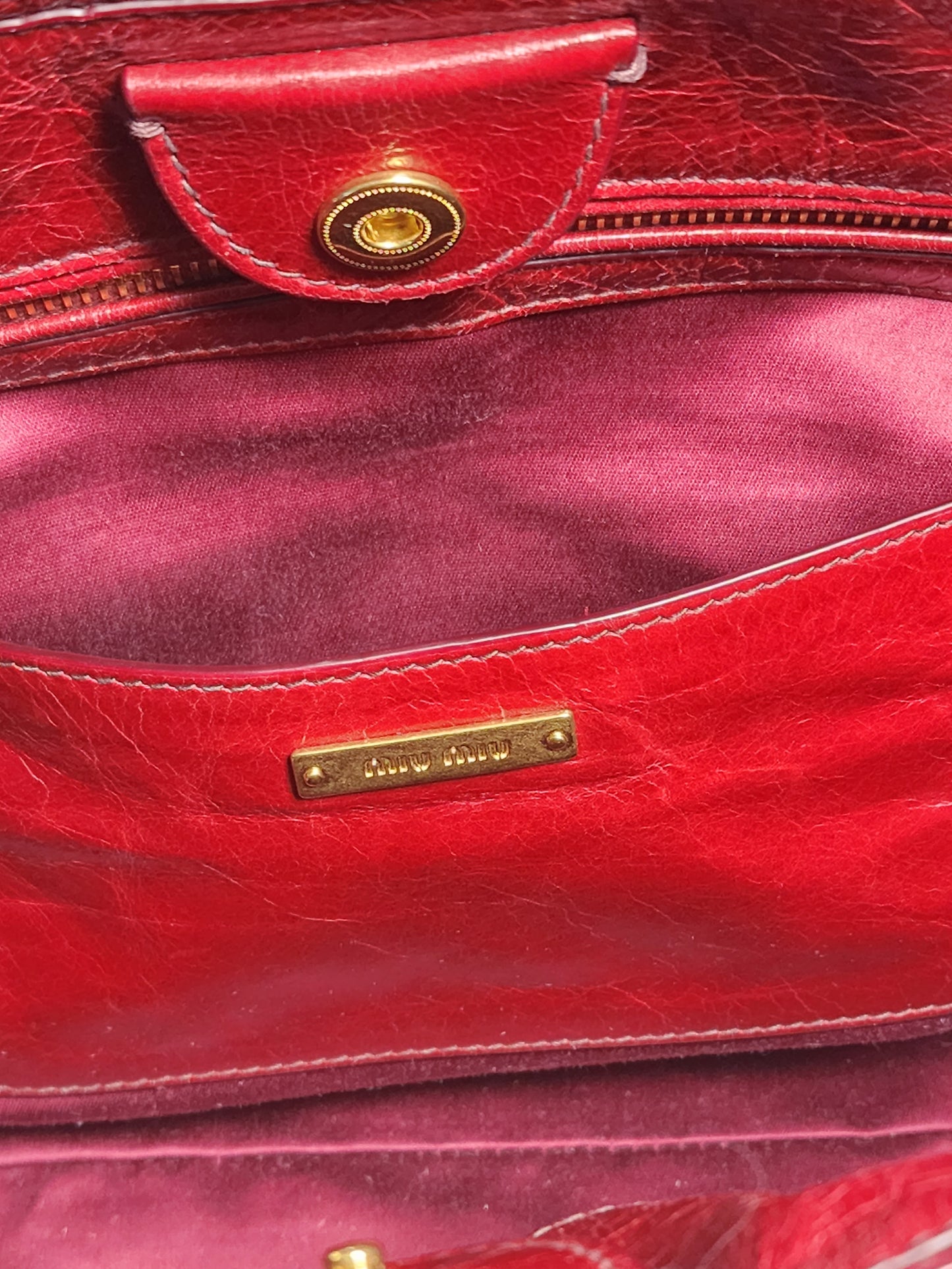 MIU MIU 3 Compartment Multiway Soft LeatherBag