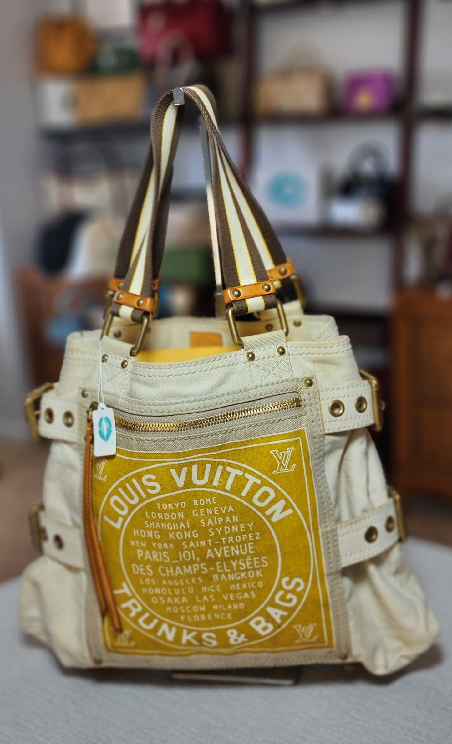 Louis Vuitton Cabas  Trunks and Bags Canvas Toile Globe Shopper Limited Edition