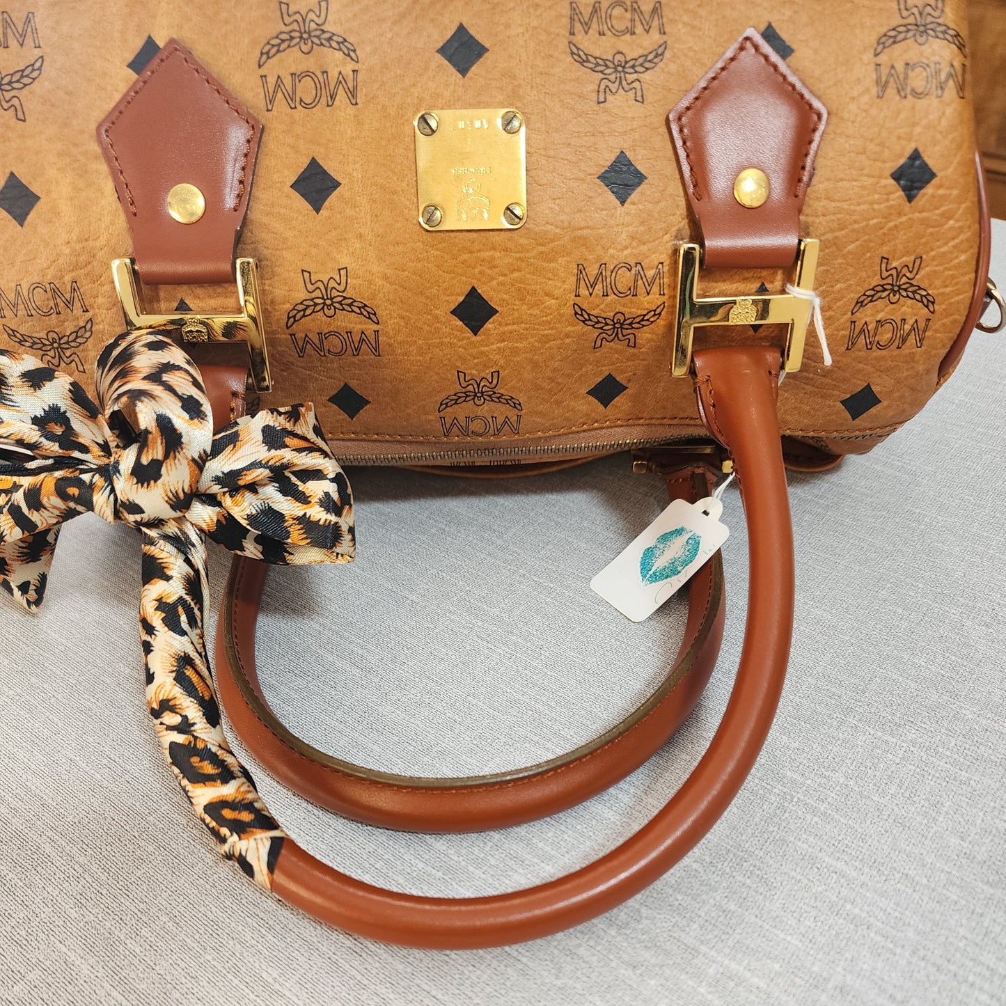 MCM Boston Bag Cognac