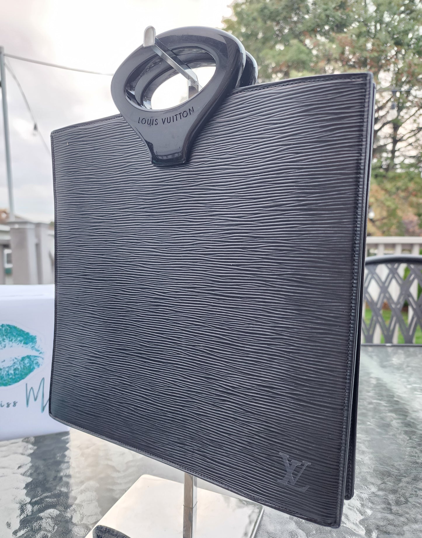 Louis Vuitton Ombre Bag Epi Leather Black