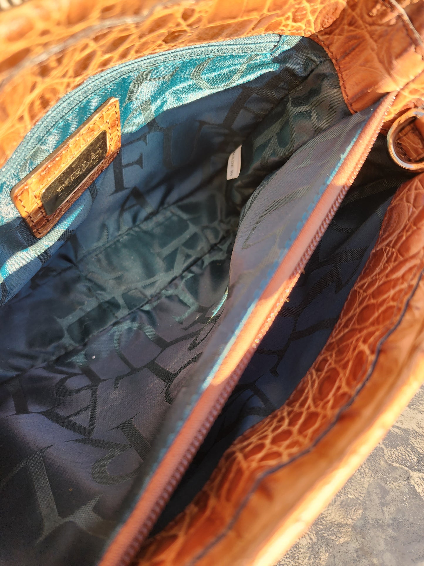 Furla Crocodile Skin 2 Way Bag