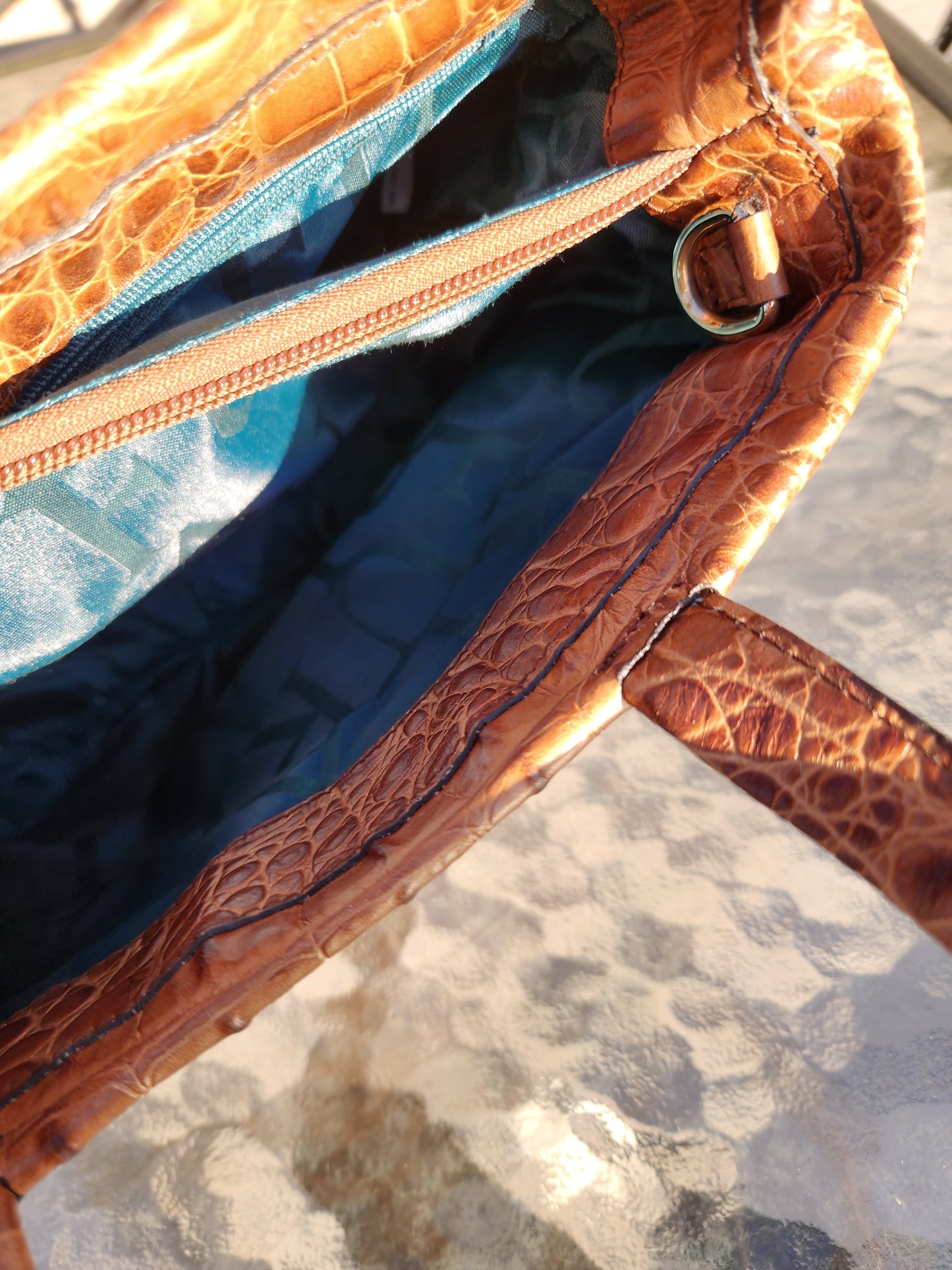 Furla Crocodile Skin 2 Way Bag