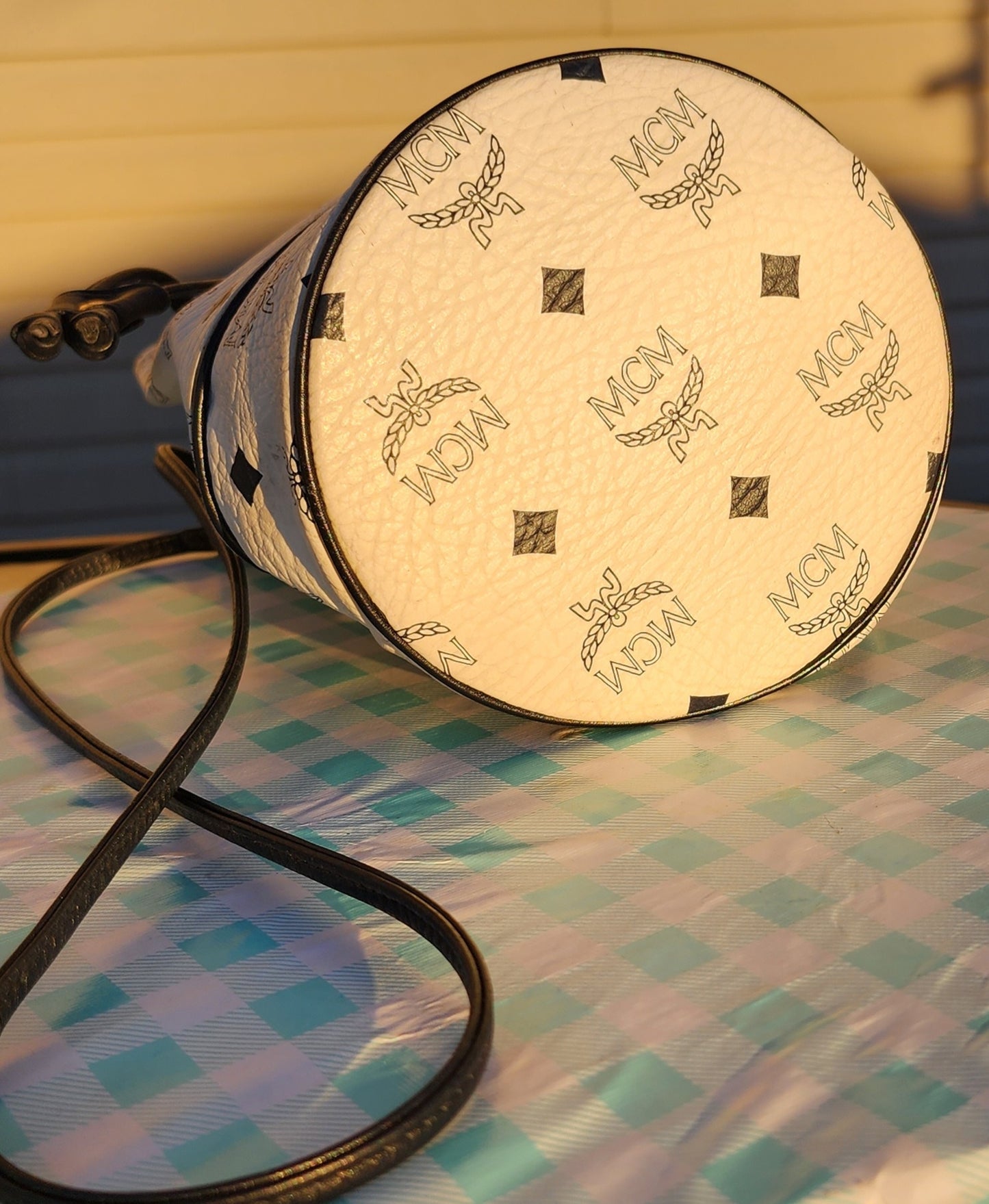 MCM Mini Drawstring Bag