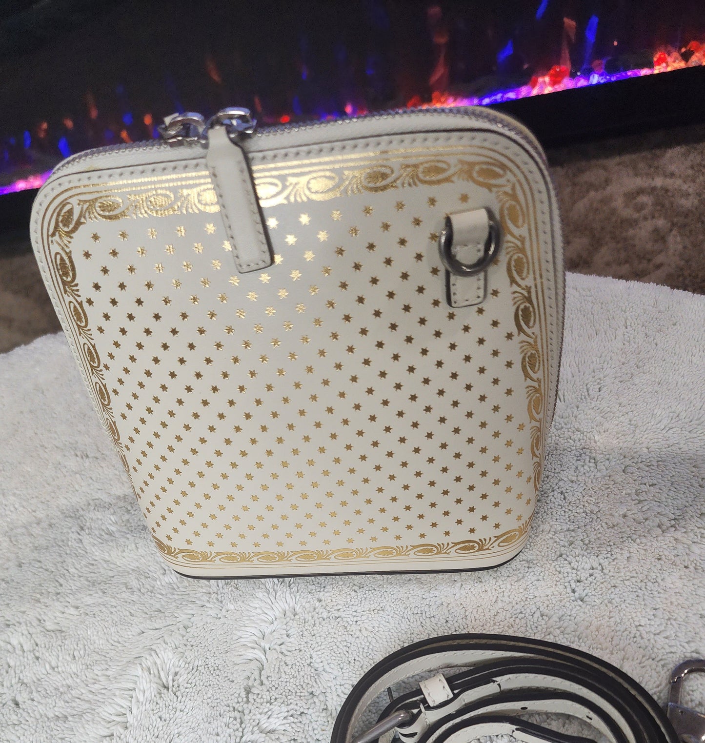 Gucci Guccy Mini Sega Calf Leather Crossbody Bag