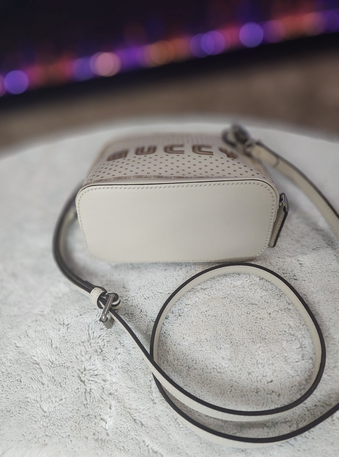 Gucci Guccy Mini Sega Calf Leather Crossbody Bag