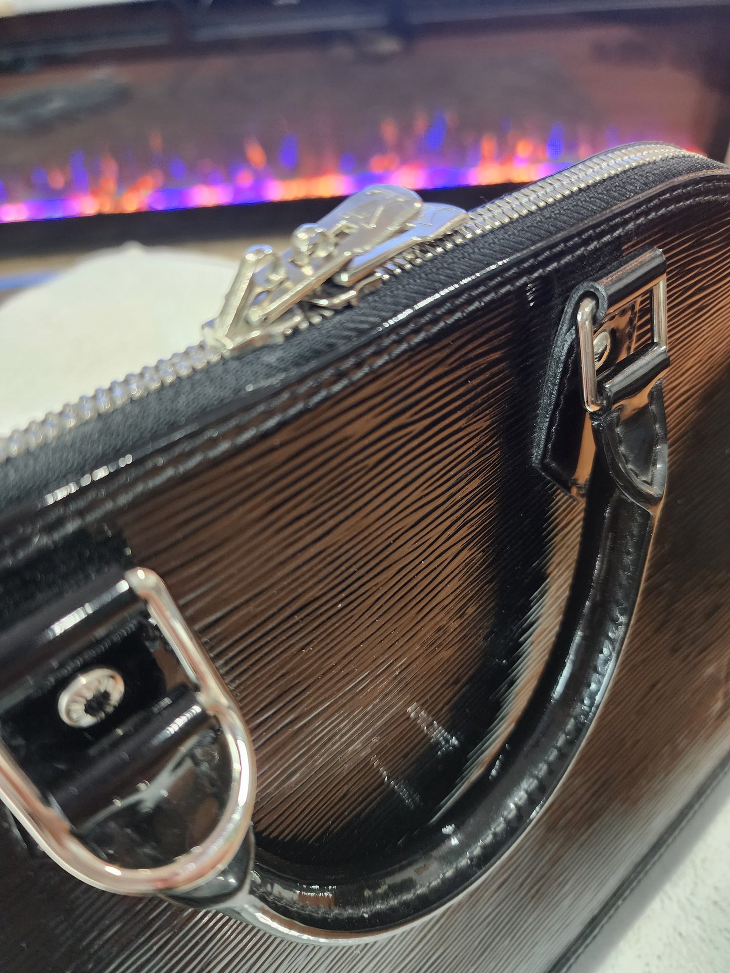 Louis Vuitton Epi Black Alma PM