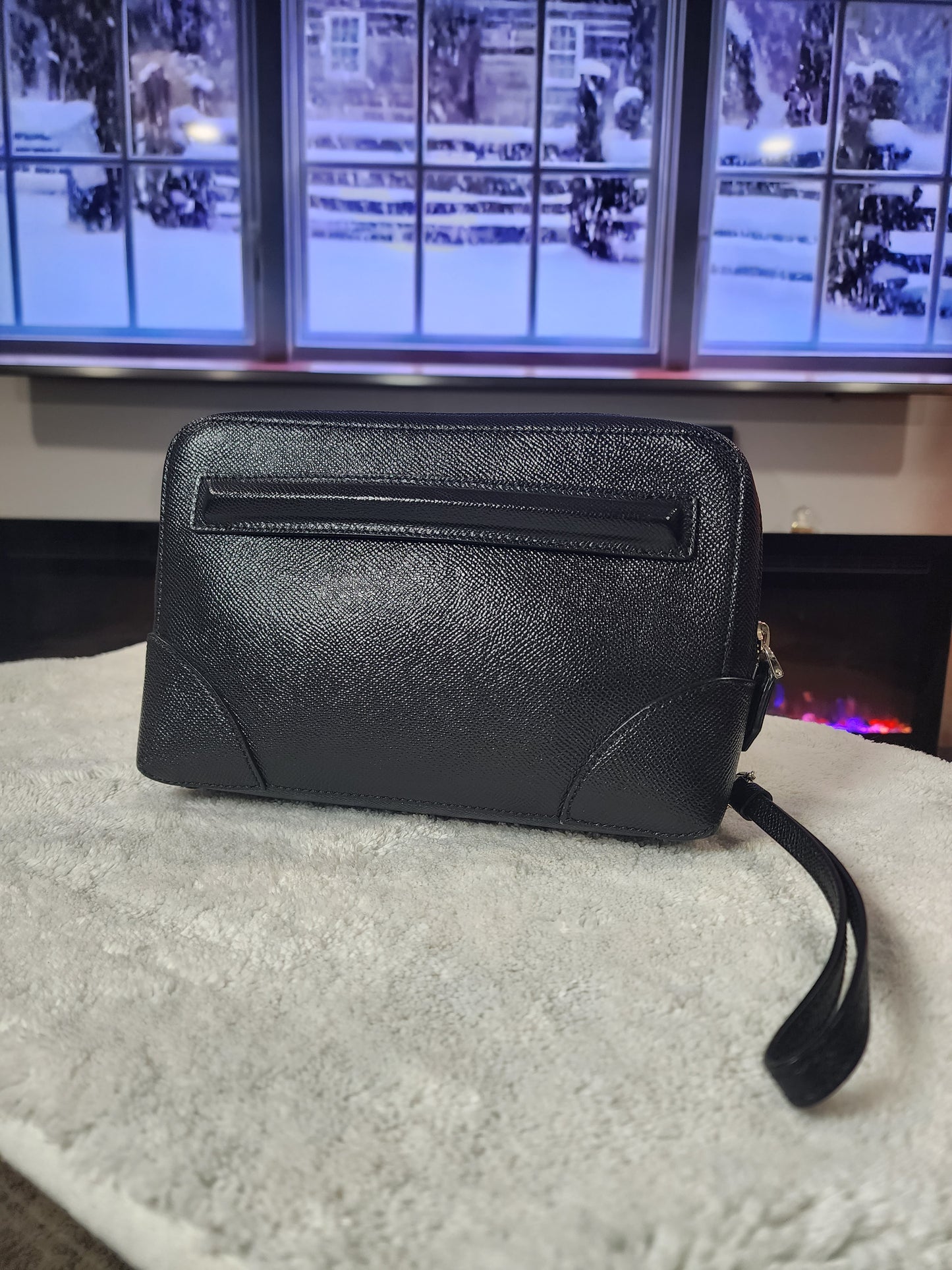 Givenchy Black Leather Pouch for Men