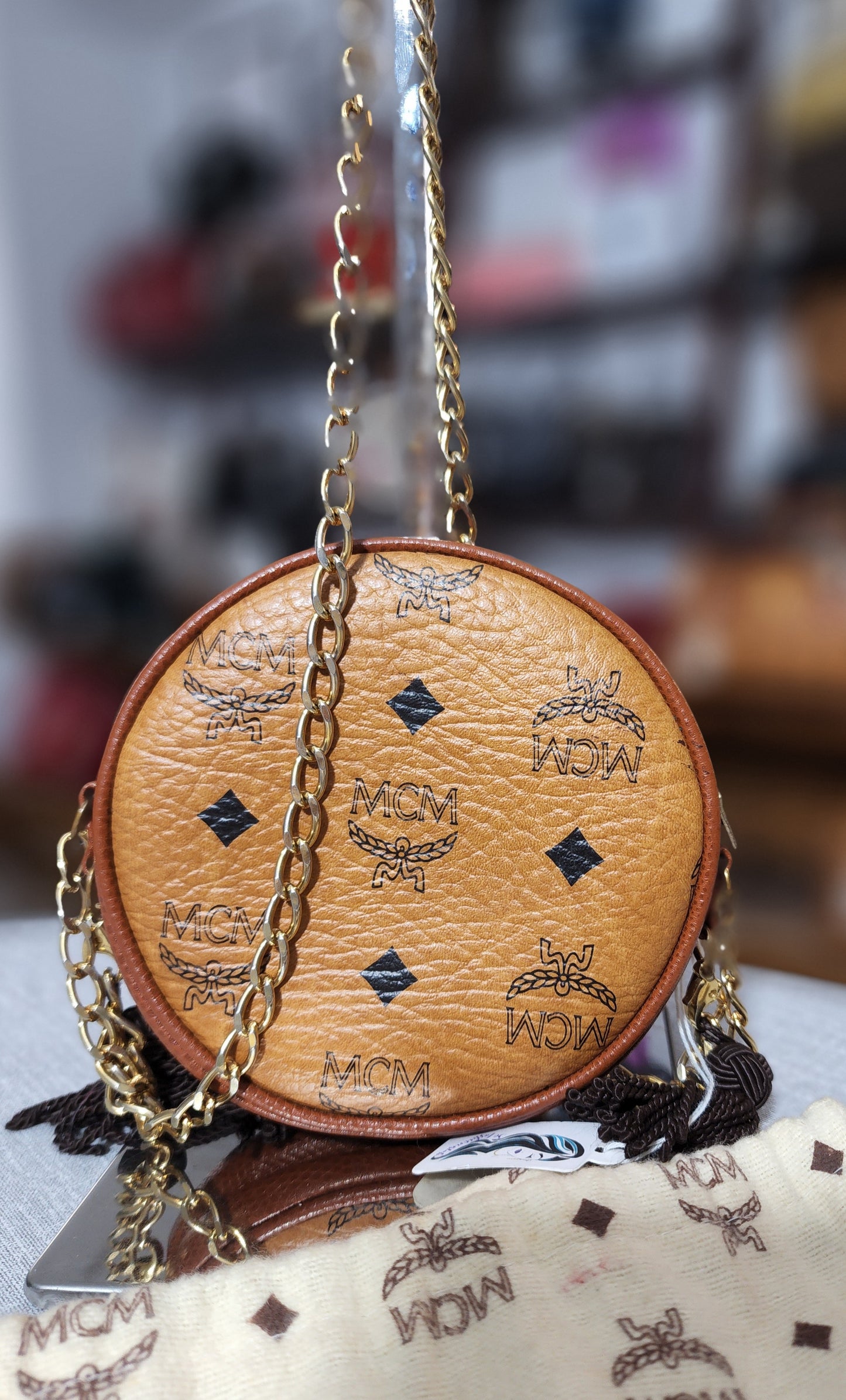 MCM Mini Tambourine Bag