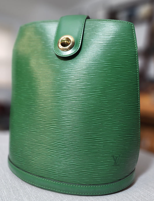 Louis Vuitton Cluny Epi Borneo Green