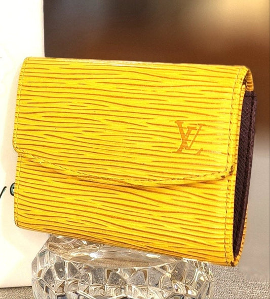 Louis Vuitton Yellow Epi Wallet