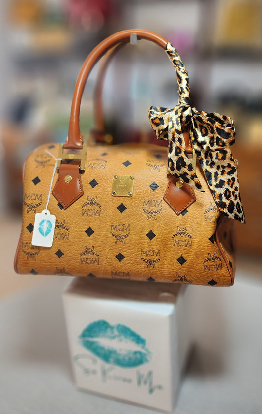 MCM Boston Bag Cognac